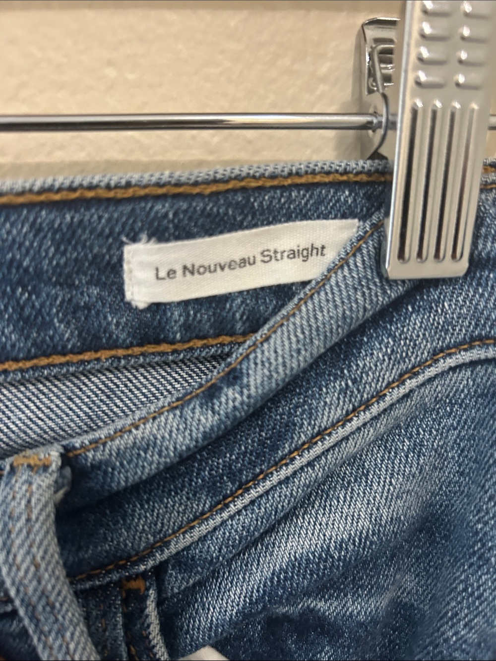 Frame Denim le Nouveau straight with hem side slit - Picture 5 of 7